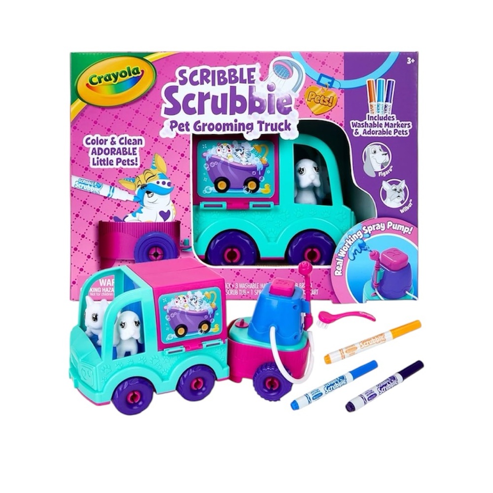 Crayola Color & Clean Pets Truck - Blue and Pink